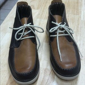 Toms Brown and Black Chukka Boots